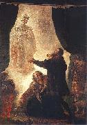 Wojciech Gerson The ghost of Barbara RadziwiII oil on canvas